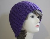 Purple Vertica Beanie - Free International Shipping