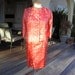 Vintage Orange Silk Brocade Dress Jacket - 2pc Suit Set - Cherry Blossoms - Betty Yokosuka Japan