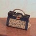 Dollhouse Miniature Leopard Print Purse or Handbag - 1/12th Scale