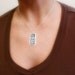 Be the change you want to see in the world - Inspirational quote necklace - graduation