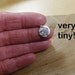 Tiny Chickadee necklace - silver bird pendant