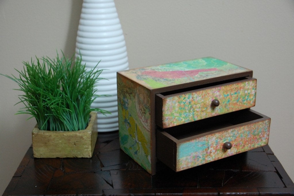 Birds of a Feather Wooden Dresser Box