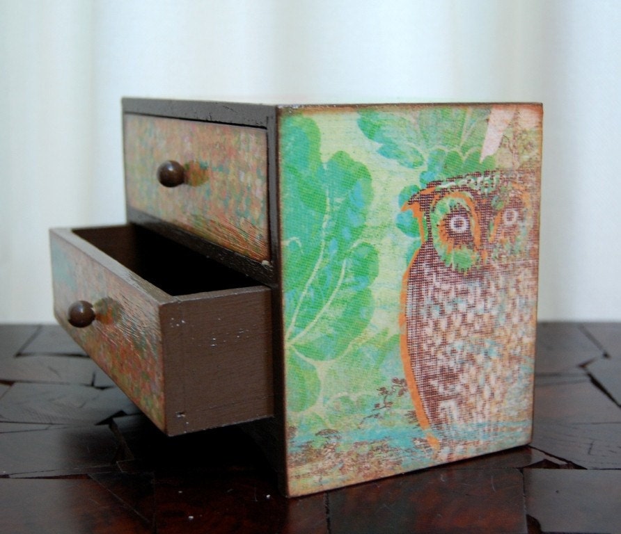 Birds of a Feather Wooden Dresser Box