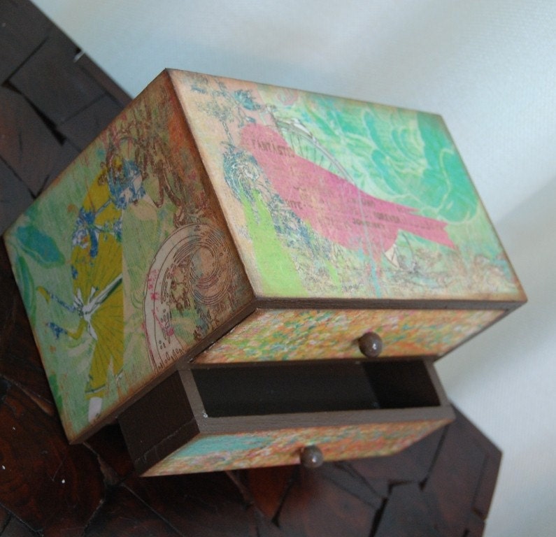 Birds of a Feather Wooden Dresser Box