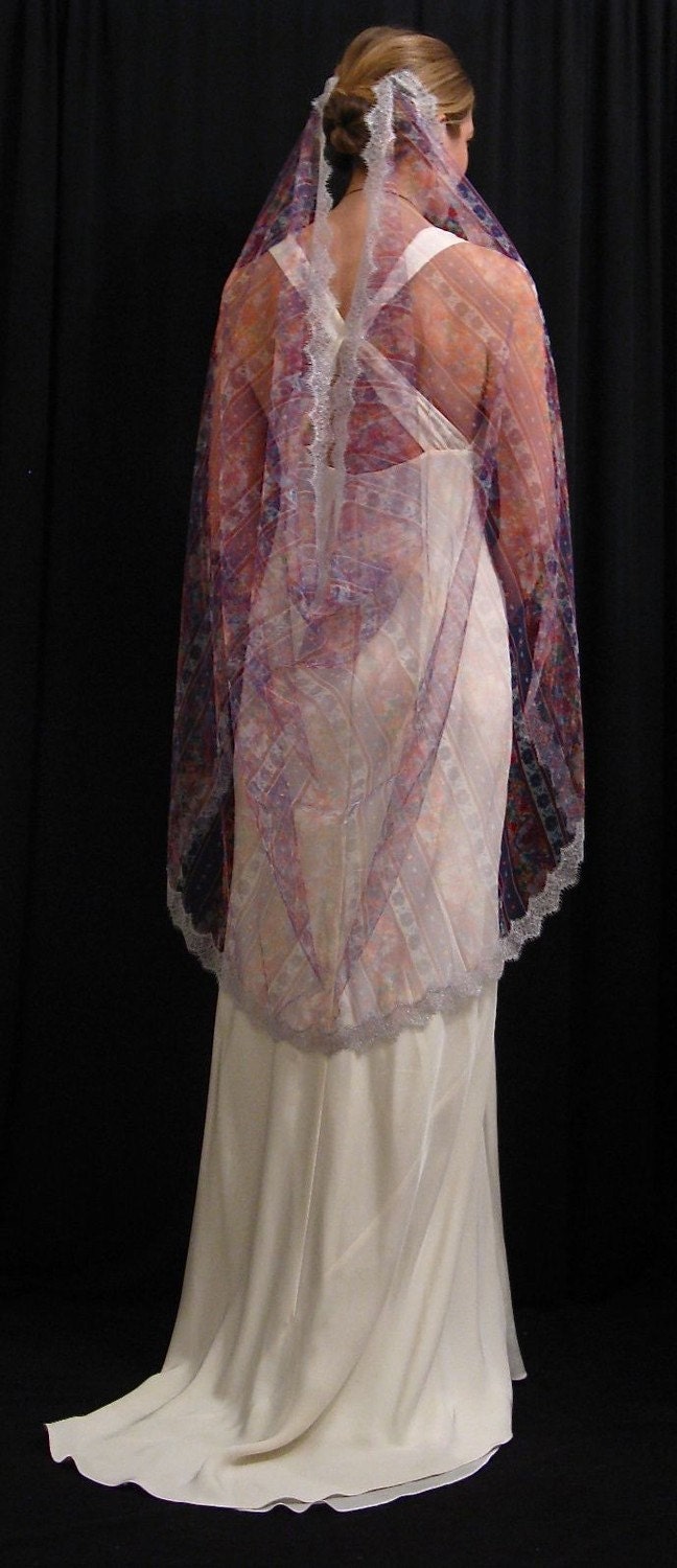 Roman Goddess Style Wedding Veil With Two Combs