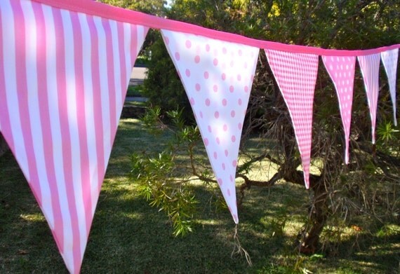 Bunting / Flags / Pennant Strings - Cotton Candy Il_570xn