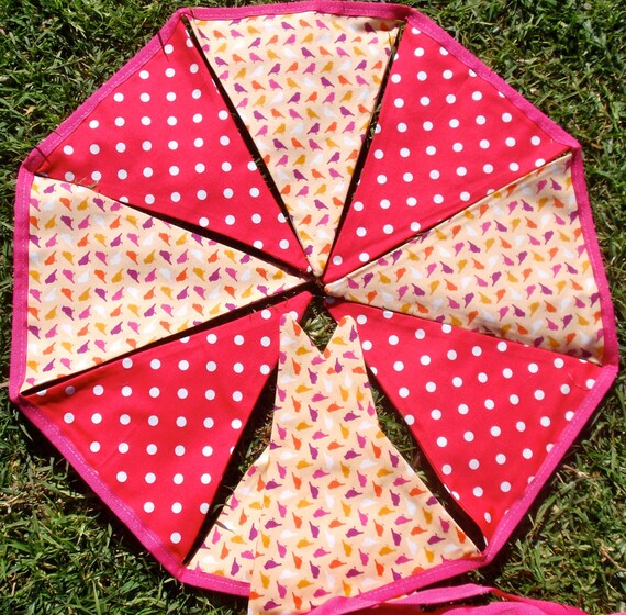 Bunting / flags / pennant strings - Sweet Summer Birds Il_570xn