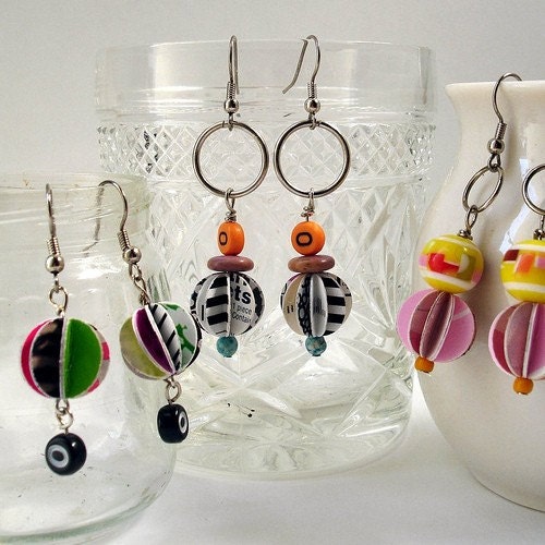 CUSTOM paper earrings