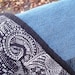 Contemporary Baby Crib Quilt from Recycled Denim