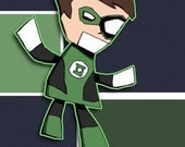 Green Lantern Super Hero Art Print