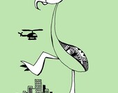 Attack Art Print
