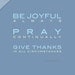 Modern Scripture Art Print, Joy Pray Thanks, Christian Wall Art (16x20)