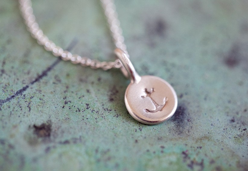 Tiny Anchor Necklace