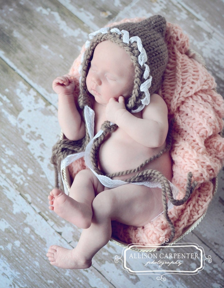 INSTANT DOWNLOAD Newborn Chunky Pixie Bonnet Knitting Pattern PDF 119 -- Over 16,000 patterns sold -- Permission to sell your knitted hats
