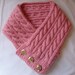 Cabled Neck Warmer Knitting Pattern PDF -- Permission granted to sell the ones you make -- INSTANT DOWNLOAD