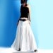 butterflies are free - hand pleated maxi skirt (Q1008)
