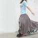 Nepalese sari maxi skirt (Q1106)