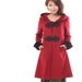Russian doll cashmere hood long coat (Y1029)