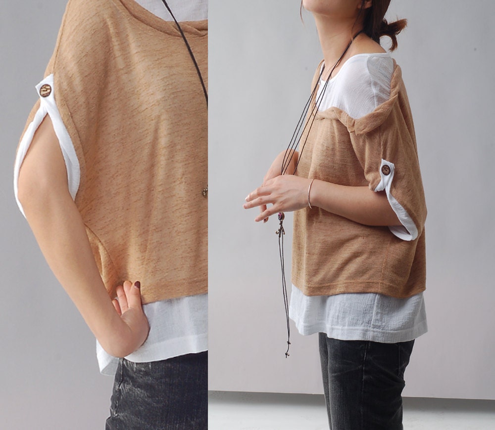 Quiet Summer 2 - layered cotton top (Y1212)