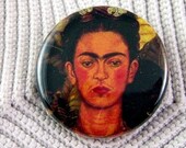 Altered Image Frida Kahlo Pinback Button - Package of 2