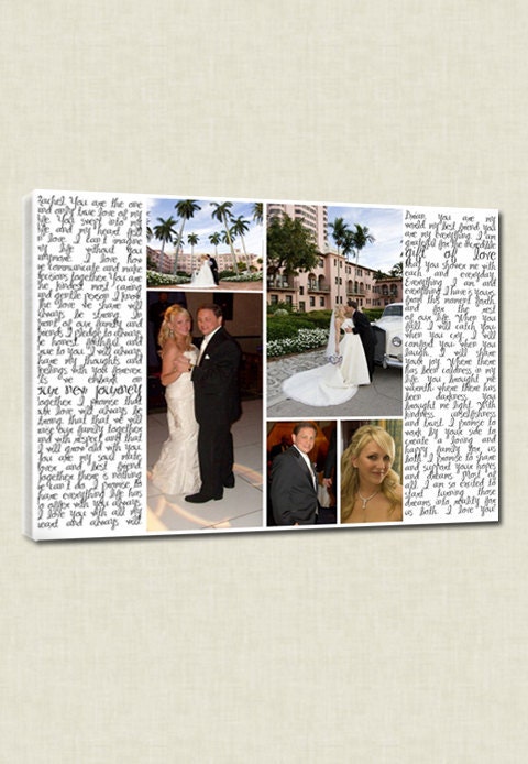 Mother Son Daughter Canvas photo gift Art with Gift for mom dad 12x16
