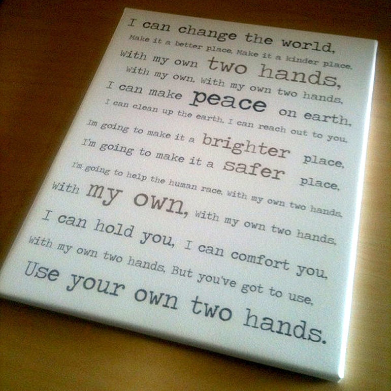 Rerserved for Christina RUSH Canvas Wall Art Lyrics favorite song, vow art  Personalized Canvas Artwork  18x24  inch