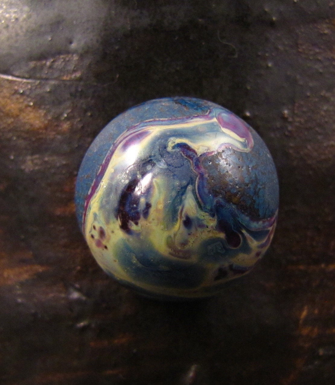 The Wave - Handmade Lampwork Glass Cabochon