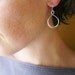 Infinity Earrings in Sterling SIlver, Simple Dainty Jewelry