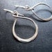 Infinity Earrings in Sterling SIlver, Simple Dainty Jewelry