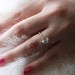 ON HOLD Rain drop - white sapphire and rose gold ring-1st payment