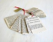 Tags handmade vintage English text