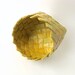 Basket hand woven ocra golden unique