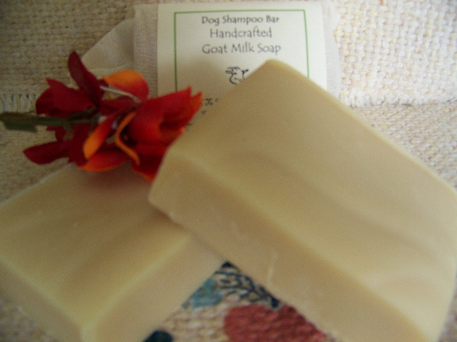 Natural Dog Shampoo Bar, with neem seed oil and Essential Oils