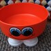 Don't Worry Be Happy ... Vintage Plastic Snack Bowl with Feet SO Cute
