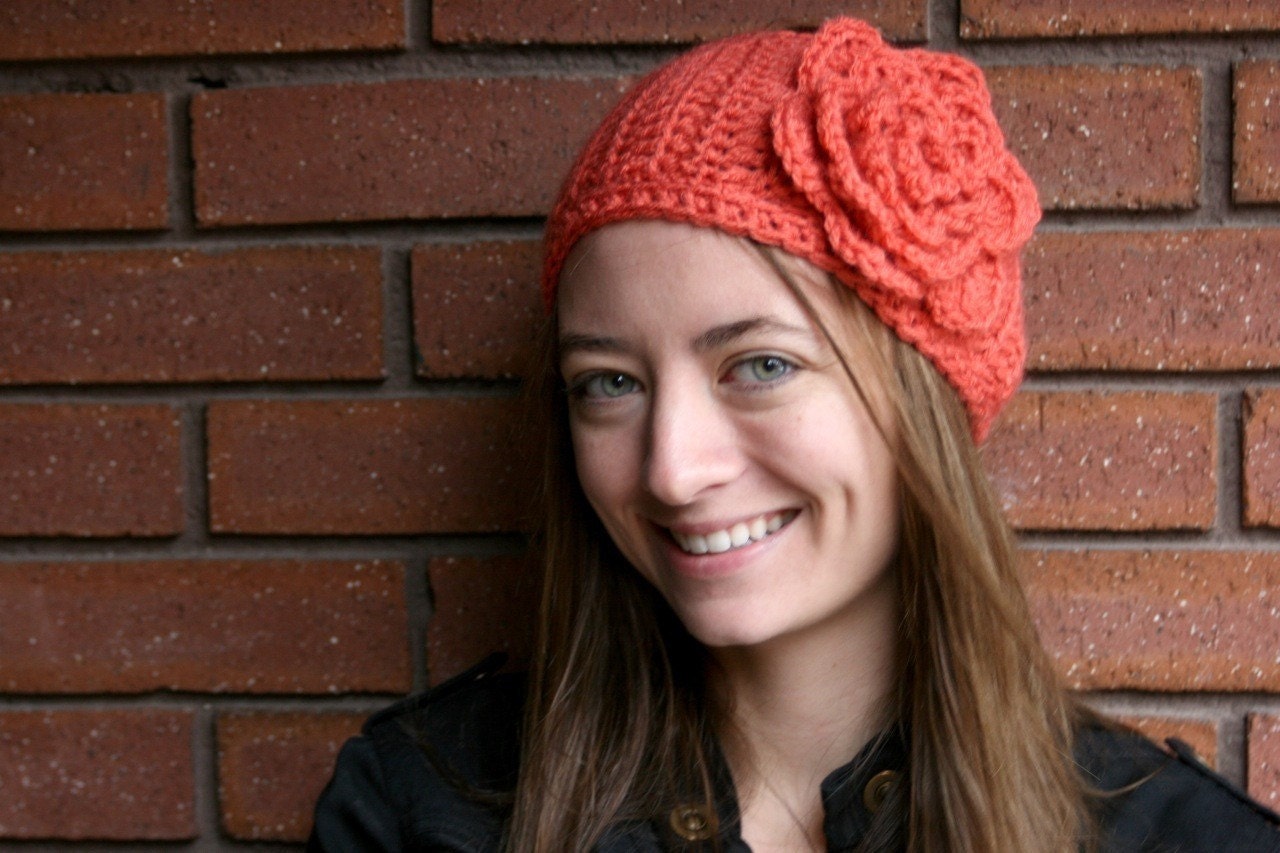 thick buttoning blooming head band