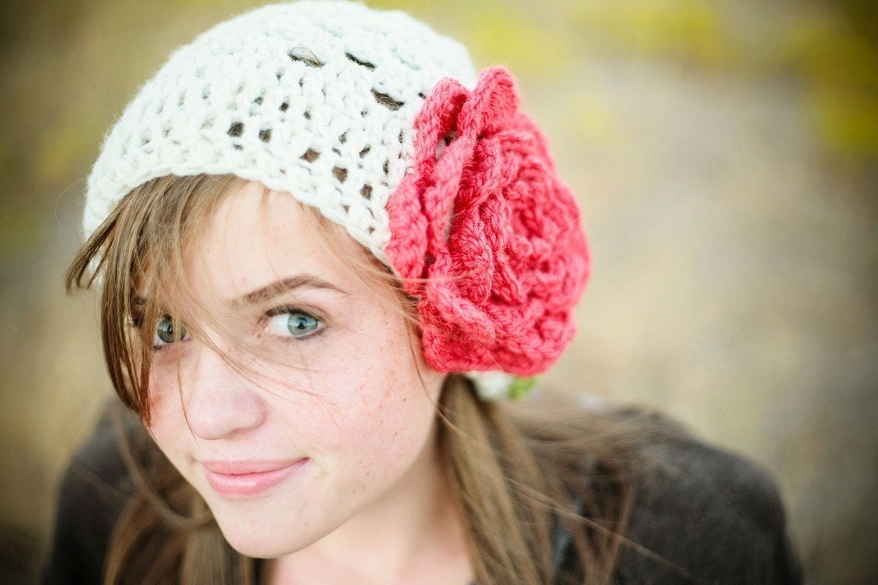 blooming slouchy beret