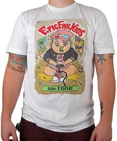 Mustache and Friends - 80s EDDIE T-Shirt - Garbage Pail Kids