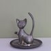 VINTAGE cat JEWELRY HOLDER