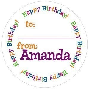The Happy Birthday Gift Sticker