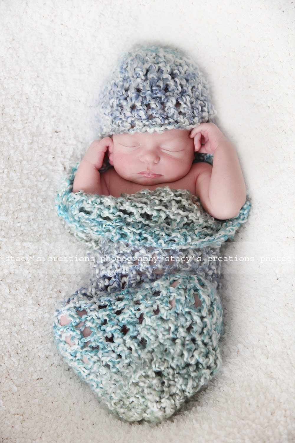 Crochet Cocoon Crochet Baby Hat Baby Beanie Baby Cocoon Baby Cacoon Boy Cocoon Baby Pod Newborn Cocoon Infant Cocoon Photo Prop Blue