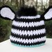 Baby Zebra Hat, Crochet Baby Hat, Boy Zebra Hat, Newborn Zebra Hat, Infant Animal Hat, Baby Beanie, Photo Prop, Black Blue