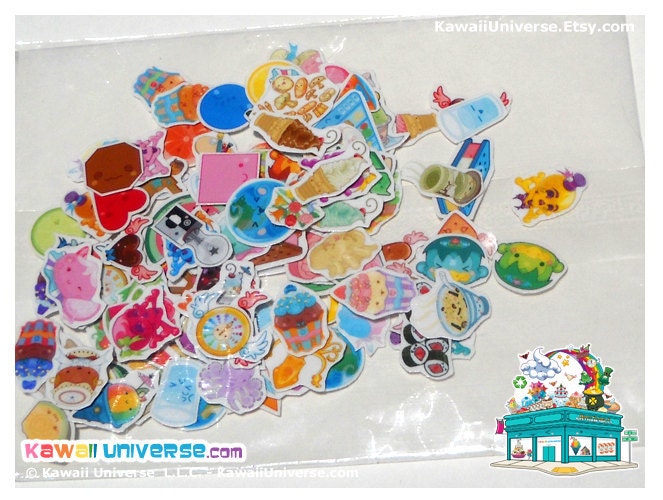Kawaii Itsy Bitsy Vinyl Stickers - Blind Pop Pack of 50