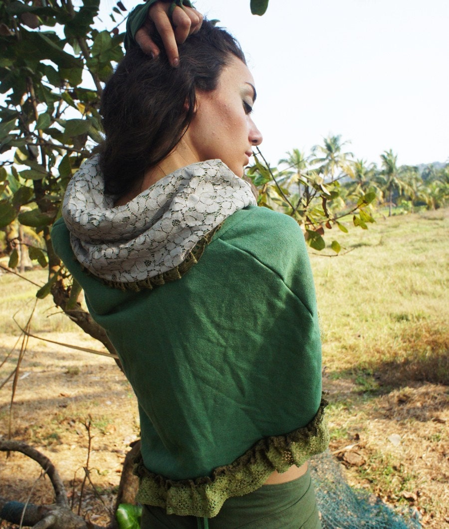 Hemp green Titania poncho