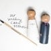 Do-It-Yourself Wedding Cake Topper Kit in a Bag // Fair Trade Wooden Cake Toppers Wedding Decor Bride Groom