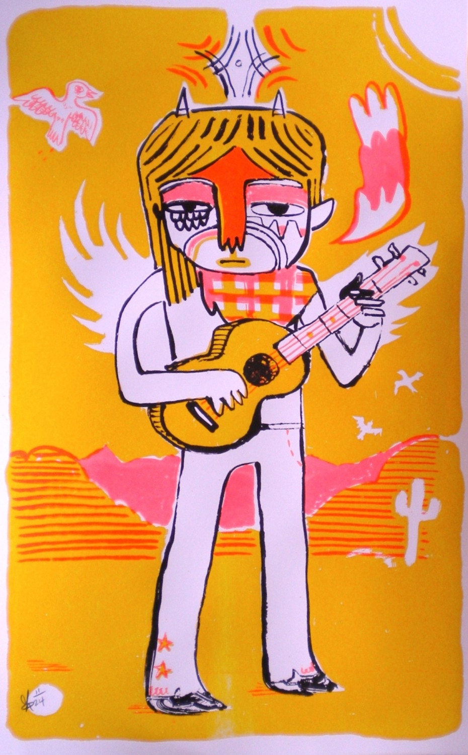 Uke Hero Screenprint