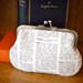 Bookish dictionary clutch pouch