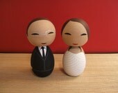 Customizable Wedding kokeshi set.