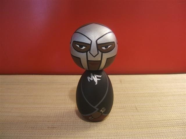 Kokeshi doll. MF Doom custom