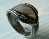 Antique Silver Spoon Ring - Meadowbrook 1936