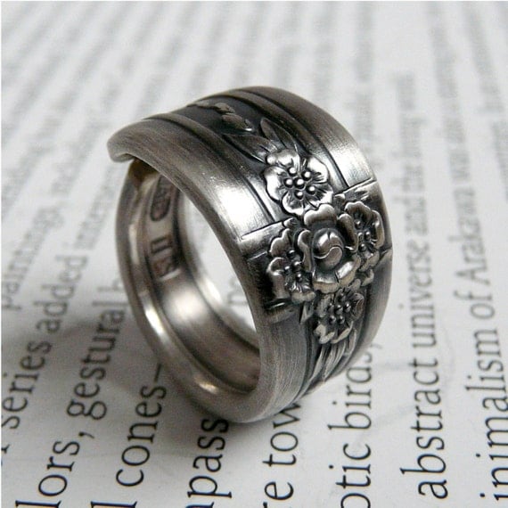Antique Silver Spoon Ring - Triumph 1941, Last One Left